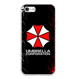 Чехол для iPhone 5/5S матовый с принтом UMBRELLA CORP в Курске, Силикон | Область печати: задняя сторона чехла, без боковых панелей | ada wong | biohazard | leon | nemesis | project resistance | raccoon city | re2 | resident evil 2 | rpd | stars | umbrella | ада вонг | амбрелла | немесис | ужасы