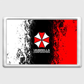 Магнит 45*70 с принтом UMBRELLA CORP в Курске, Пластик | Размер: 78*52 мм; Размер печати: 70*45 | Тематика изображения на принте: ada wong | biohazard | leon | nemesis | project resistance | raccoon city | re2 | resident evil 2 | rpd | stars | umbrella | ада вонг | амбрелла | немесис | ужасы