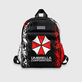 Детский рюкзак 3D с принтом UMBRELLA CORP в Курске, 100% полиэстер | лямки с регулируемой длиной, сверху петелька, чтобы рюкзак можно было повесить на вешалку. Основное отделение закрывается на молнию, как и внешний карман. Внутри дополнительный карман. По бокам два дополнительных кармашка | ada wong | biohazard | leon | nemesis | project resistance | raccoon city | re2 | resident evil 2 | rpd | stars | umbrella | ада вонг | амбрелла | немесис | ужасы