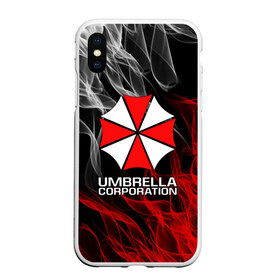 Чехол для iPhone XS Max матовый с принтом UMBRELLA CORP в Курске, Силикон | Область печати: задняя сторона чехла, без боковых панелей | ada wong | biohazard | leon | nemesis | project resistance | raccoon city | re2 | resident evil 2 | rpd | stars | umbrella | ада вонг | амбрелла | немесис | ужасы