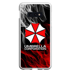 Чехол для Samsung S10E с принтом UMBRELLA CORP в Курске, Силикон | Область печати: задняя сторона чехла, без боковых панелей | Тематика изображения на принте: ada wong | biohazard | leon | nemesis | project resistance | raccoon city | re2 | resident evil 2 | rpd | stars | umbrella | ада вонг | амбрелла | немесис | ужасы