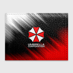 Обложка для студенческого билета с принтом UMBRELLA CORP в Курске, натуральная кожа | Размер: 11*8 см; Печать на всей внешней стороне | ada wong | biohazard | leon | nemesis | project resistance | raccoon city | re2 | resident evil 2 | rpd | stars | umbrella | ада вонг | амбрелла | немесис | ужасы