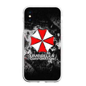 Чехол для iPhone XS Max матовый с принтом UMBRELLA CORP в Курске, Силикон | Область печати: задняя сторона чехла, без боковых панелей | ada wong | biohazard | leon | nemesis | project resistance | raccoon city | re2 | resident evil 2 | rpd | stars | umbrella | ада вонг | амбрелла | немесис | ужасы