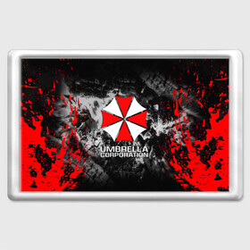 Магнит 45*70 с принтом UMBRELLA CORP | АМБРЕЛЛА КОРП в Курске, Пластик | Размер: 78*52 мм; Размер печати: 70*45 | ada wong | biohazard | leon | nemesis | project resistance | raccoon city | re2 | resident evil 2 | rpd | stars | umbrella | ада вонг | амбрелла | немесис | ужасы