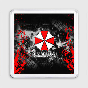 Магнит 55*55 с принтом UMBRELLA CORP | АМБРЕЛЛА КОРП в Курске, Пластик | Размер: 65*65 мм; Размер печати: 55*55 мм | ada wong | biohazard | leon | nemesis | project resistance | raccoon city | re2 | resident evil 2 | rpd | stars | umbrella | ада вонг | амбрелла | немесис | ужасы