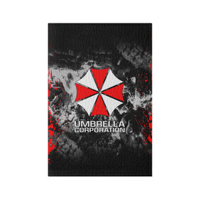 Обложка для паспорта матовая кожа с принтом UMBRELLA CORP | АМБРЕЛЛА КОРП в Курске, натуральная матовая кожа | размер 19,3 х 13,7 см; прозрачные пластиковые крепления | ada wong | biohazard | leon | nemesis | project resistance | raccoon city | re2 | resident evil 2 | rpd | stars | umbrella | ада вонг | амбрелла | немесис | ужасы