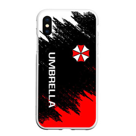 Чехол для iPhone XS Max матовый с принтом UMBRELLA CORP в Курске, Силикон | Область печати: задняя сторона чехла, без боковых панелей | ada wong | biohazard | leon | nemesis | project resistance | raccoon city | re2 | resident evil 2 | rpd | stars | umbrella | ада вонг | амбрелла | немесис | ужасы