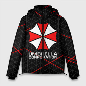 Мужская зимняя куртка 3D с принтом UMBRELLA CORP в Курске, верх — 100% полиэстер; подкладка — 100% полиэстер; утеплитель — 100% полиэстер | длина ниже бедра, свободный силуэт Оверсайз. Есть воротник-стойка, отстегивающийся капюшон и ветрозащитная планка. 

Боковые карманы с листочкой на кнопках и внутренний карман на молнии. | Тематика изображения на принте: ada wong | biohazard | leon | nemesis | project resistance | raccoon city | re2 | resident evil 2 | rpd | stars | umbrella | ада вонг | амбрелла | немесис | ужасы