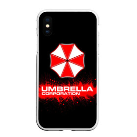 Чехол для iPhone XS Max матовый с принтом Umbrella Corporation в Курске, Силикон | Область печати: задняя сторона чехла, без боковых панелей | corporation | umbrella | umbrella corporation | амбрела | амбрелла корпорейшн | военная корпорация | корпорация | фармацевтическая корпорация