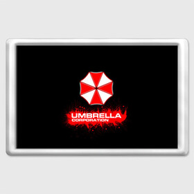 Магнит 45*70 с принтом Umbrella Corporation в Курске, Пластик | Размер: 78*52 мм; Размер печати: 70*45 | corporation | umbrella | umbrella corporation | амбрела | амбрелла корпорейшн | военная корпорация | корпорация | фармацевтическая корпорация