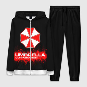 Женский костюм 3D с принтом Umbrella Corporation в Курске,  |  | corporation | umbrella | umbrella corporation | амбрела | амбрелла корпорейшн | военная корпорация | корпорация | фармацевтическая корпорация