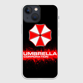 Чехол для iPhone 13 mini с принтом Umbrella Corporation в Курске,  |  | Тематика изображения на принте: corporation | umbrella | umbrella corporation | амбрела | амбрелла корпорейшн | военная корпорация | корпорация | фармацевтическая корпорация