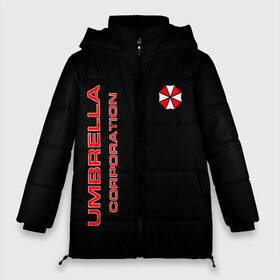 Женская зимняя куртка 3D с принтом Umbrella Corporation в Курске, верх — 100% полиэстер; подкладка — 100% полиэстер; утеплитель — 100% полиэстер | длина ниже бедра, силуэт Оверсайз. Есть воротник-стойка, отстегивающийся капюшон и ветрозащитная планка. 

Боковые карманы с листочкой на кнопках и внутренний карман на молнии | corporation | umbrella | umbrella corporation | амбрела | амбрелла корпорейшн | военная корпорация | корпорация | фармацевтическая корпорация