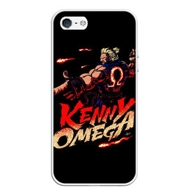 Чехол для iPhone 5/5S матовый с принтом Kenny Omega Street Fighter в Курске, Силикон | Область печати: задняя сторона чехла, без боковых панелей | kennyomega aew streetfighter