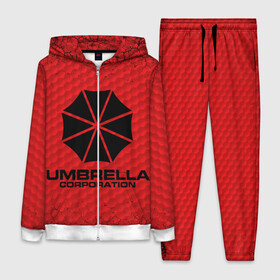 Женский костюм 3D с принтом Umbrella Corporation в Курске,  |  | corporation | umbrella | umbrella corporation | амбрела | амбрелла корпорейшн | военная корпорация | корпорация | фармацевтическая корпорация