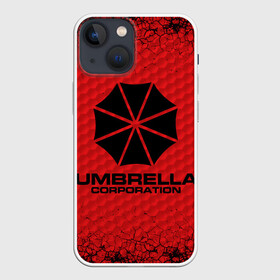 Чехол для iPhone 13 mini с принтом Umbrella Corporation в Курске,  |  | corporation | umbrella | umbrella corporation | амбрела | амбрелла корпорейшн | военная корпорация | корпорация | фармацевтическая корпорация
