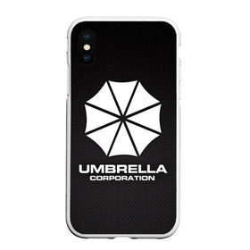 Чехол для iPhone XS Max матовый с принтом Umbrella Corporation в Курске, Силикон | Область печати: задняя сторона чехла, без боковых панелей | corporation | umbrella | umbrella corporation | амбрела | амбрелла корпорейшн | военная корпорация | корпорация | фармацевтическая корпорация