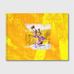 Альбом для рисования с принтом Kobe Bryant в Курске, 100% бумага
 | матовая бумага, плотность 200 мг. | angeles | bryant | kobe | lakers | los | nba | баскетбольный | клуб