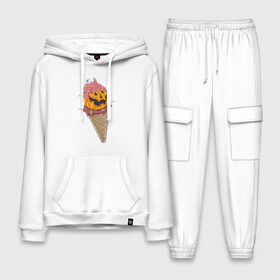 Мужской костюм хлопок с толстовкой с принтом Pumpkin IceCream в Курске,  |  | helloween | ice cream | icecream | pumpkin | глаз | глазурь | еда | крем | мороженое | рожок | тыква | улыбка