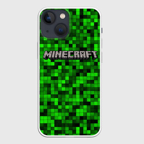 Чехол для iPhone 13 mini с принтом MINECRAFT CREEPER (+КАПЮШОН) в Курске,  |  | creeper | game | minecraft | блоки | игра | капюшон | квадраты | компьютерная игра | костюм | крипер | майнкрафт