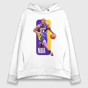 Женское худи Oversize хлопок с принтом NBA (Kobe Bryant) в Курске, френч-терри — 70% хлопок, 30% полиэстер. Мягкий теплый начес внутри —100% хлопок | боковые карманы, эластичные манжеты и нижняя кромка, капюшон на магнитной кнопке | 08 | 24 | 8 | angeles | basketball | bryant | gigi | goat | kobe | lakers | legend | logo | los | mamba | nba | rip | sport | баскетбол | брайант | коби | легенда | мамба | спорт