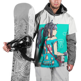Накидка на куртку 3D с принтом Ibuki Mioda в Курске, 100% полиэстер |  | Тематика изображения на принте: danganronpa | ibuki mioda | данганронпа | ибуки миода