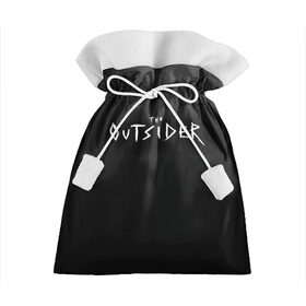 Подарочный 3D мешок с принтом The Outsider в Курске, 100% полиэстер | Размер: 29*39 см | Тематика изображения на принте: king | outsider | stephen | stephen king | кинг | книга | роман | сериал | стивен | стивен кинг | чужак