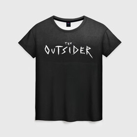 Женская футболка 3D с принтом The Outsider в Курске, 100% полиэфир ( синтетическое хлопкоподобное полотно) | прямой крой, круглый вырез горловины, длина до линии бедер | king | outsider | stephen | stephen king | кинг | книга | роман | сериал | стивен | стивен кинг | чужак