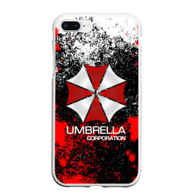 Чехол для iPhone 7Plus/8 Plus матовый с принтом UMBRELLA CORP в Курске, Силикон | Область печати: задняя сторона чехла, без боковых панелей | biohazard | biohazard 7 | crocodile | fang | game | hand | monster | new umbrella | resident evil | resident evil 7 | umbrella | umbrella corp | umbrella corporation | zombie | обитель