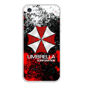 Чехол для iPhone 5/5S матовый с принтом UMBRELLA CORP в Курске, Силикон | Область печати: задняя сторона чехла, без боковых панелей | Тематика изображения на принте: biohazard | biohazard 7 | crocodile | fang | game | hand | monster | new umbrella | resident evil | resident evil 7 | umbrella | umbrella corp | umbrella corporation | zombie | обитель