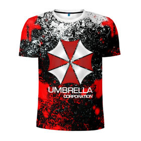Мужская футболка 3D спортивная с принтом UMBRELLA CORP в Курске, 100% полиэстер с улучшенными характеристиками | приталенный силуэт, круглая горловина, широкие плечи, сужается к линии бедра | Тематика изображения на принте: biohazard | biohazard 7 | crocodile | fang | game | hand | monster | new umbrella | resident evil | resident evil 7 | umbrella | umbrella corp | umbrella corporation | zombie | обитель