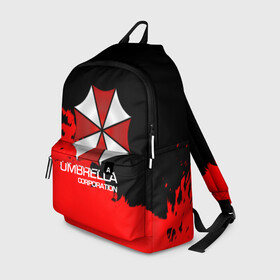 Рюкзак 3D с принтом UMBRELLA CORP в Курске, 100% полиэстер | лямки с регулируемой длиной, сверху петелька, чтобы рюкзак можно было повесить на вешалку. Основное отделение закрывается на молнию, как и внешний карман. Внутри два дополнительных кармана, один из которых закрывается на молнию. По бокам два дополнительных кармашка | biohazard | biohazard 7 | crocodile | fang | game | hand | monster | new umbrella | resident evil | resident evil 7 | umbrella | umbrella corp | umbrella corporation | zombie | обитель