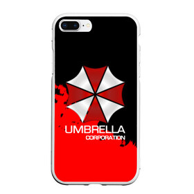 Чехол для iPhone 7Plus/8 Plus матовый с принтом UMBRELLA CORP в Курске, Силикон | Область печати: задняя сторона чехла, без боковых панелей | biohazard | biohazard 7 | crocodile | fang | game | hand | monster | new umbrella | resident evil | resident evil 7 | umbrella | umbrella corp | umbrella corporation | zombie | обитель