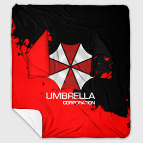 Плед с рукавами с принтом UMBRELLA CORP в Курске, 100% полиэстер | Закругленные углы, все края обработаны. Ткань не мнется и не растягивается. Размер 170*145 | Тематика изображения на принте: biohazard | biohazard 7 | crocodile | fang | game | hand | monster | new umbrella | resident evil | resident evil 7 | umbrella | umbrella corp | umbrella corporation | zombie | обитель