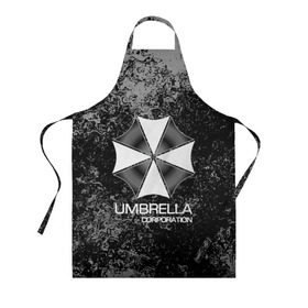 Фартук 3D с принтом UMBRELLA CORP в Курске, 100% полиэстер | общий размер — 65 х 85 см, ширина нагрудника — 26 см, горловина — 53 см, длина завязок — 54 см, общий обхват в поясе — 173 см. Принт на завязках и на горловине наносится с двух сторон, на основной части фартука — только с внешней стороны | biohazard | biohazard 7 | crocodile | fang | game | hand | monster | new umbrella | resident evil | resident evil 7 | umbrella | umbrella corp | umbrella corporation | zombie | обитель