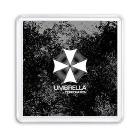 Магнит 55*55 с принтом UMBRELLA CORP в Курске, Пластик | Размер: 65*65 мм; Размер печати: 55*55 мм | biohazard | biohazard 7 | crocodile | fang | game | hand | monster | new umbrella | resident evil | resident evil 7 | umbrella | umbrella corp | umbrella corporation | zombie | обитель