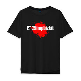 Мужская футболка хлопок Oversize с принтом LIMP BIZKIT в Курске, 100% хлопок | свободный крой, круглый ворот, “спинка” длиннее передней части | 