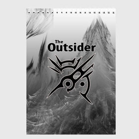 Скетчбук с принтом The Outsider в Курске, 100% бумага
 | 48 листов, плотность листов — 100 г/м2, плотность картонной обложки — 250 г/м2. Листы скреплены сверху удобной пружинной спиралью | 