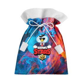 Подарочный 3D мешок с принтом BRAWL STARS MR.P в Курске, 100% полиэстер | Размер: 29*39 см | brawl stars | brawl stars leon shark | leon | mr p | v | акула | бравл старс | леон | мистер п