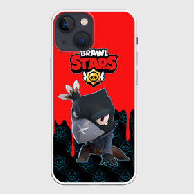 Чехол для iPhone 13 mini с принтом BRAWL STARS CROW. в Курске,  |  | bea | bibi | brawl stars | colt | crow | el brown | leon | leon shark | max | nita | sally leon | shark | акула | беа | берли | биби | бравл старс | браун | ворон | кольт | леон | леон акула | макс | нита | шелли