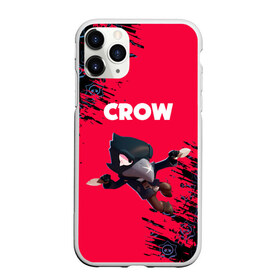 Чехол для iPhone 11 Pro матовый с принтом BRAWL STARS CROW в Курске, Силикон |  | bea | bibi | brawl stars | colt | crow | el brown | leon | leon shark | max | nita | sally leon | shark | акула | беа | берли | биби | бравл старс | браун | ворон | кольт | леон | леон акула | макс | нита | шелли