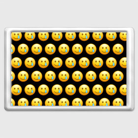 Магнит 45*70 с принтом New Emoji в Курске, Пластик | Размер: 78*52 мм; Размер печати: 70*45 | crying | emoji | smile | smiling face with tear | tear | плачущий | слеза | смайлик | улыбка | эмодзи