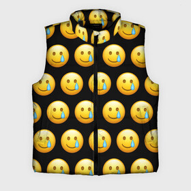 Мужской жилет утепленный 3D с принтом New Emoji в Курске,  |  | crying | emoji | smile | smiling face with tear | tear | плачущий | слеза | смайлик | улыбка | эмодзи