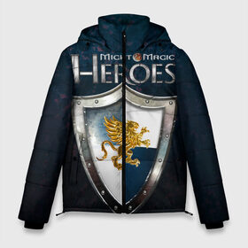 Мужская зимняя куртка 3D с принтом Heroes of Might and Magic в Курске, верх — 100% полиэстер; подкладка — 100% полиэстер; утеплитель — 100% полиэстер | длина ниже бедра, свободный силуэт Оверсайз. Есть воротник-стойка, отстегивающийся капюшон и ветрозащитная планка. 

Боковые карманы с листочкой на кнопках и внутренний карман на молнии. | Тематика изображения на принте: game | heroes | heroes of might and magic | homm | might and magic | ubisoft | герои | герои меча | герои меча и магии | игра