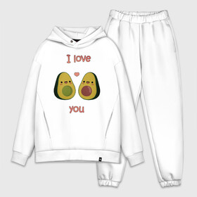 Мужской костюм хлопок OVERSIZE с принтом AVOCADO LOVE в Курске,  |  | avokado | авокадо