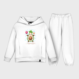 Детский костюм хлопок Oversize с принтом АВОКАДО в Курске,  |  | avocado | character | cute pictures | exotic | fruit | nut | vegan | vegetables | vegetarian | авокадо | веган | вегетарианец | милые картинки | овощи | орех | персонаж | фрукты | экзотика