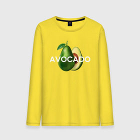 Мужской лонгслив хлопок с принтом АВОКАДО в Курске, 100% хлопок |  | avocado | character | cute pictures | exotic | fruit | nut | vegan | vegetables | vegetarian | авокадо | веган | вегетарианец | милые картинки | овощи | орех | персонаж | фрукты | экзотика