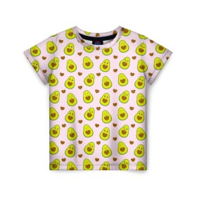 Детская футболка 3D с принтом АВОКАДО в Курске, 100% гипоаллергенный полиэфир | прямой крой, круглый вырез горловины, длина до линии бедер, чуть спущенное плечо, ткань немного тянется | avocado | character | cute pictures | exotic | fruit | nut | vegan | vegetables | vegetarian | авокадо | веган | вегетарианец | милые картинки | овощи | орех | персонаж | фрукты | экзотика
