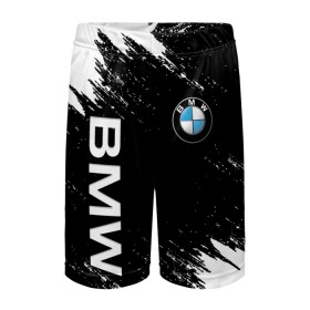 Детские спортивные шорты 3D с принтом BMW в Курске,  100% полиэстер
 | пояс оформлен широкой мягкой резинкой, ткань тянется
 | bmw | bmw performance | m | motorsport | performance | бмв | моторспорт