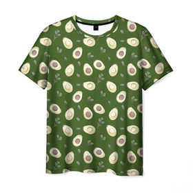 Мужская футболка 3D с принтом АВОКАДО в Курске, 100% полиэфир | прямой крой, круглый вырез горловины, длина до линии бедер | avocado | character | cute pictures | exotic | fruit | nut | vegan | vegetables | vegetarian | авокадо | веган | вегетарианец | милые картинки | овощи | орех | персонаж | фрукты | экзотика